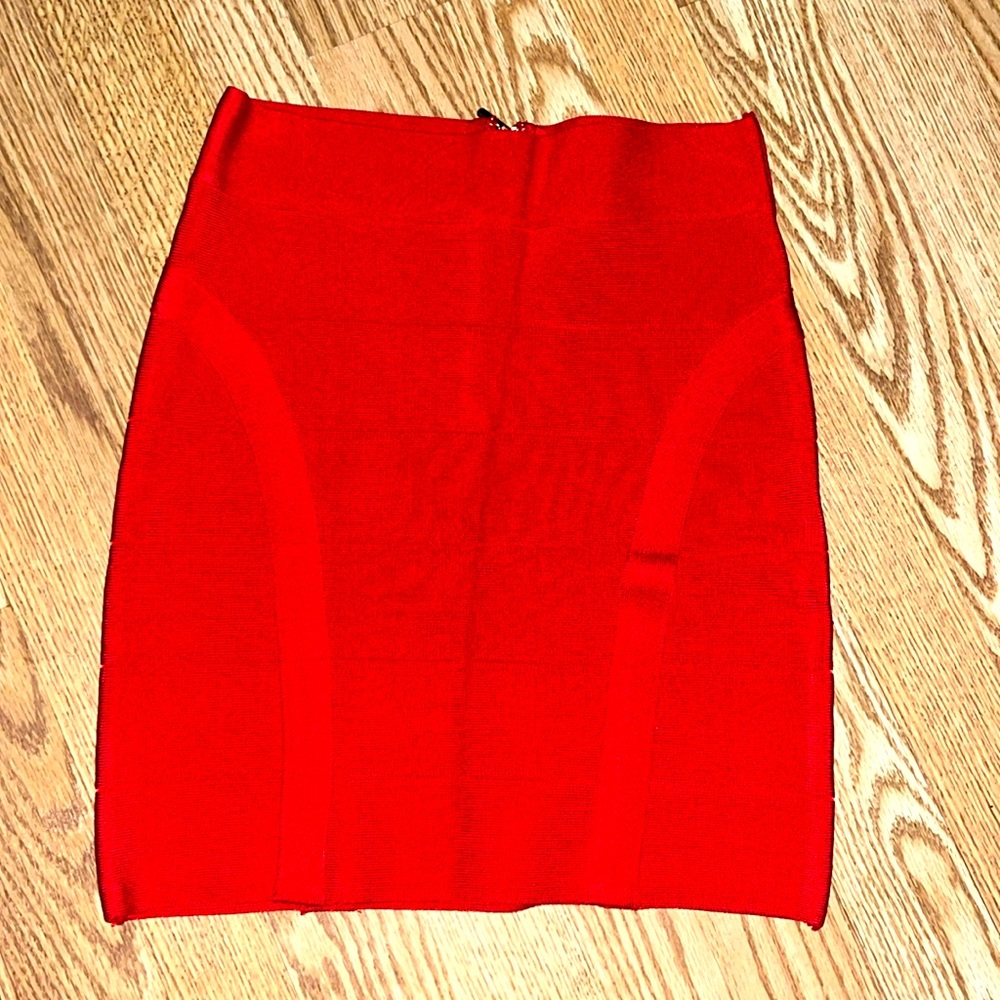 Orange Bebe mini skirt